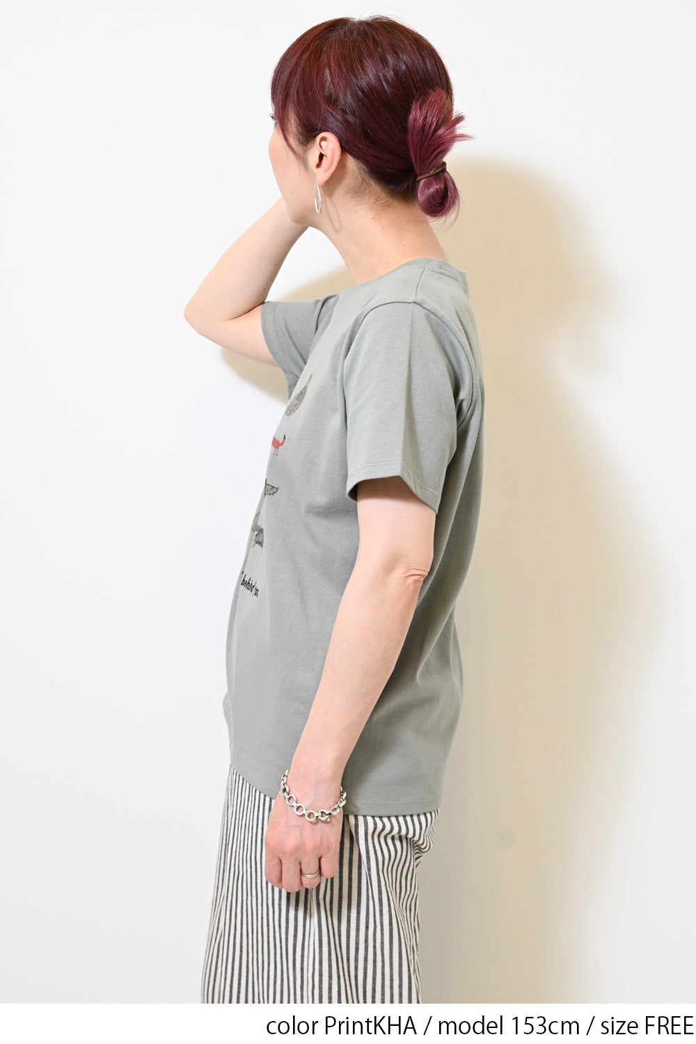きつねとくまプリントTEE