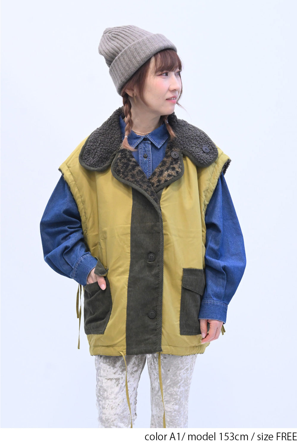 ≪SALE≫ DENIM Shirt with Printed Hem