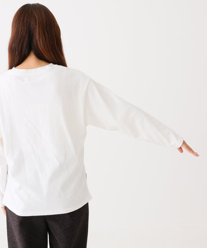 《近日発売》足元刺しゅうロンT