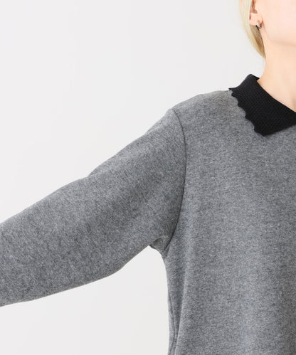 《近日発売》ニット衿ワンピース