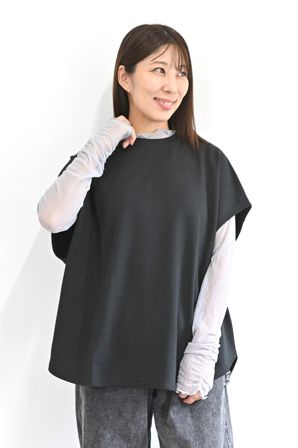 ラメストライプチュールインナー