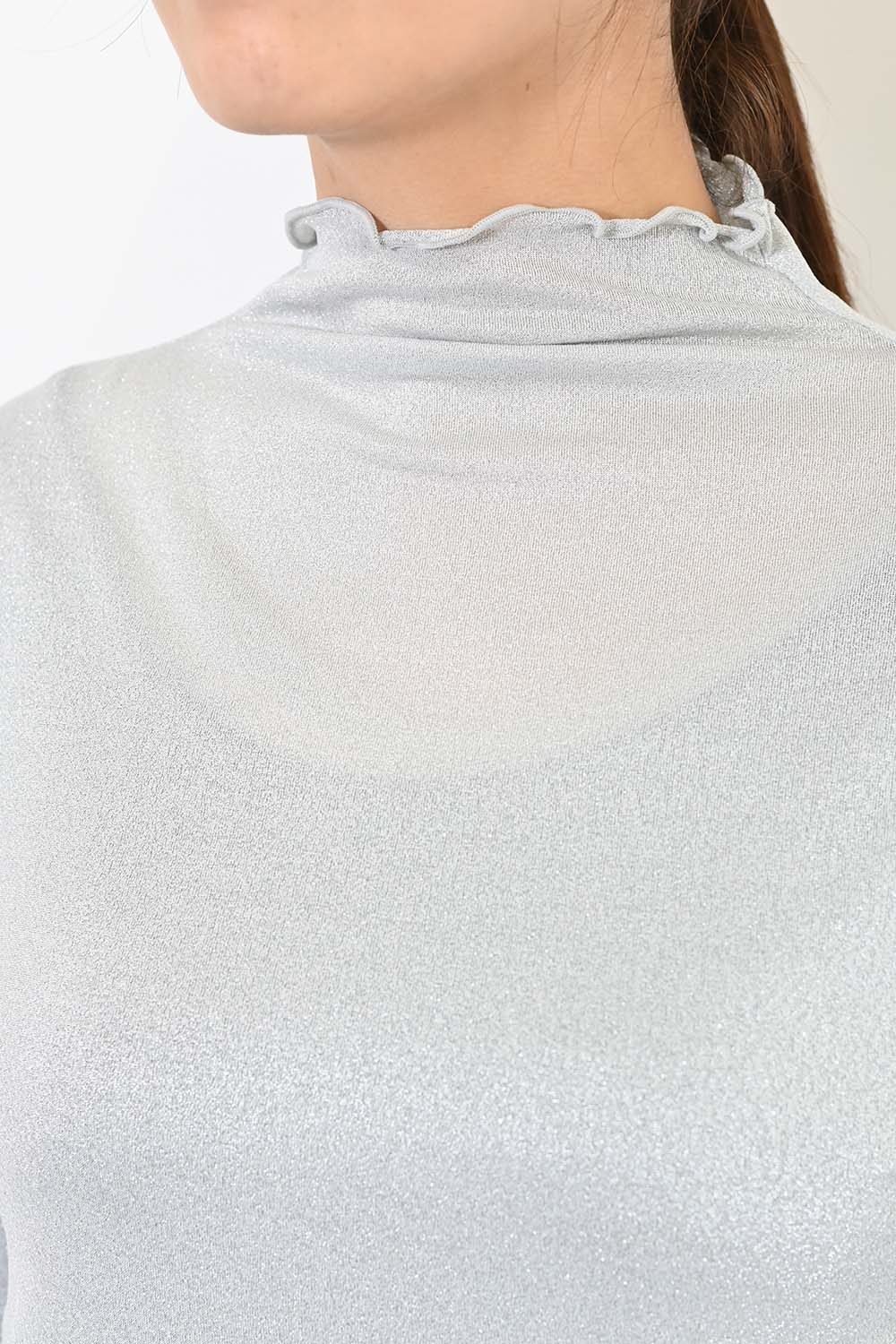 ≪SALE≫ラメチュールボトルネックプルオーバー – HEART MARKET