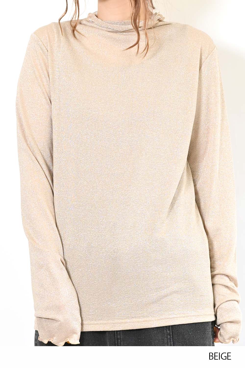 ≪SALE≫ラメチュールボトルネックプルオーバー – HEART MARKET