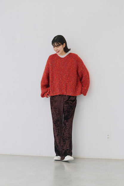 ≪SALE≫【charmmy】カラフルニットプルオーバー