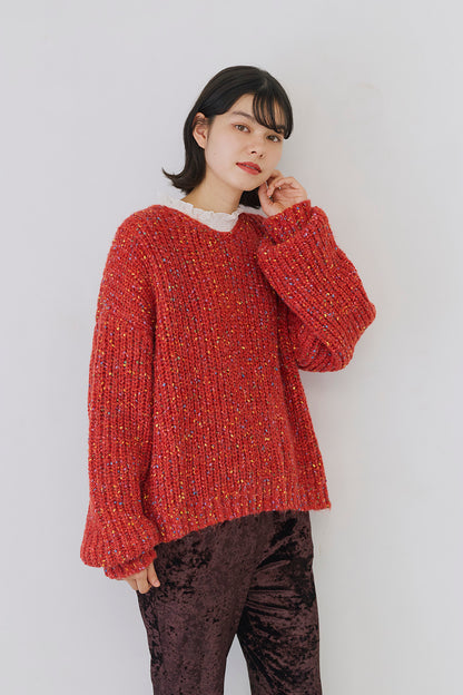 ≪SALE≫【charmmy】カラフルニットプルオーバー