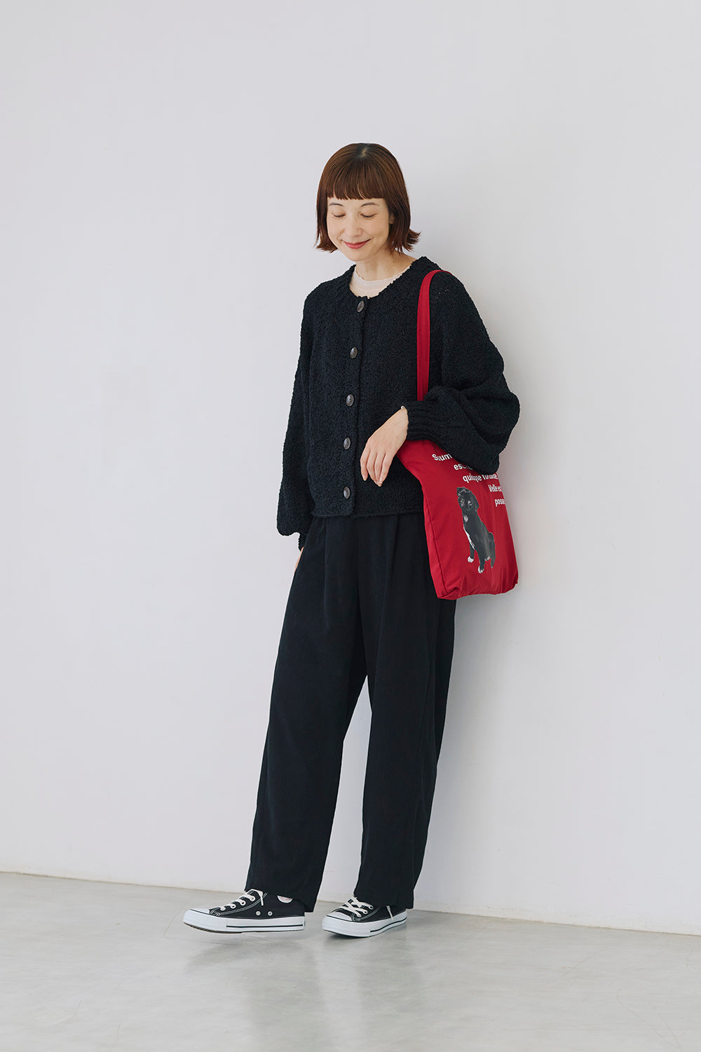 カットコーデュロイイージーカーブパンツ