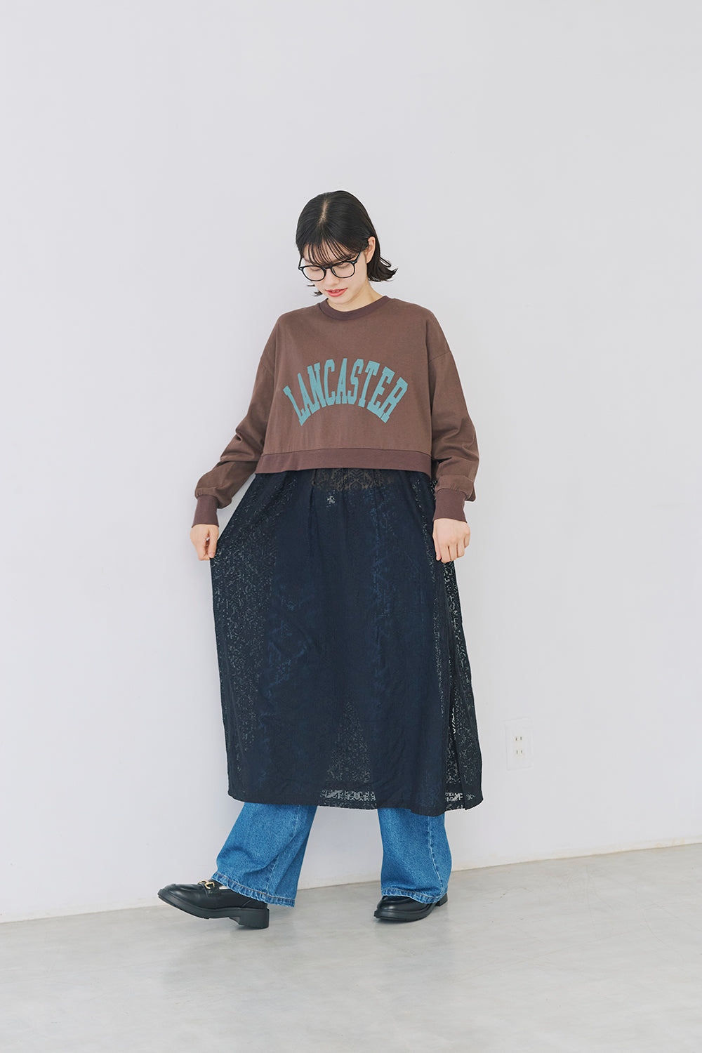 Catchall レースワンピース、タグ付き ≪SALE≫ロゴT+レースドッキングワンピース – HEART MARKET