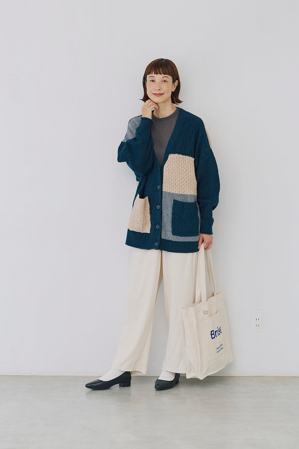カットコーデュロイイージーカーブパンツ