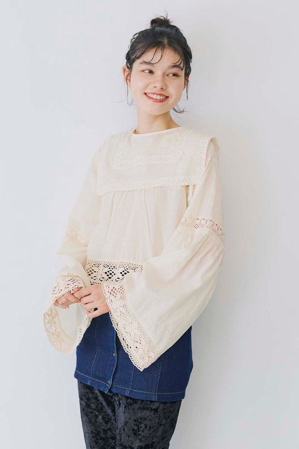 ≪SALE≫Detachable Collar Blouse