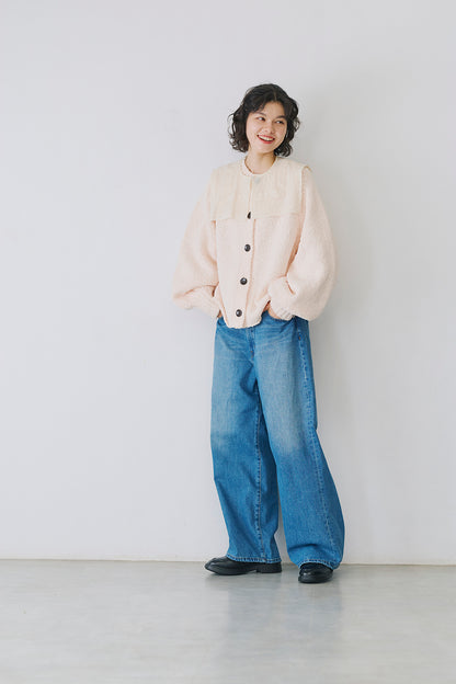 イージーストレートワイドパンツ