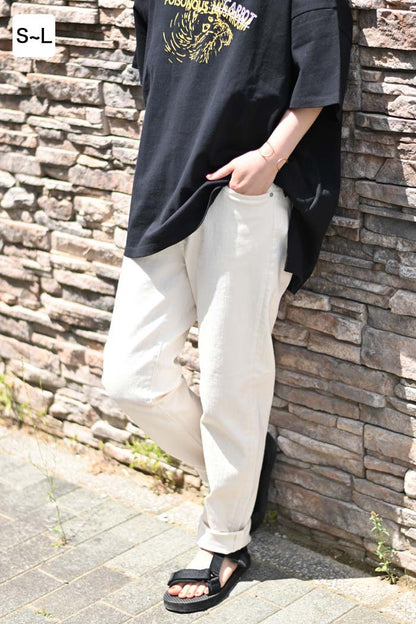 ≪OUTLET SALE≫ストレッチテーパードカラーパンツ