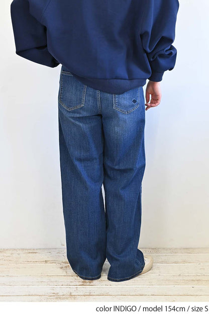やわらかイージーワイドデニム+3cm