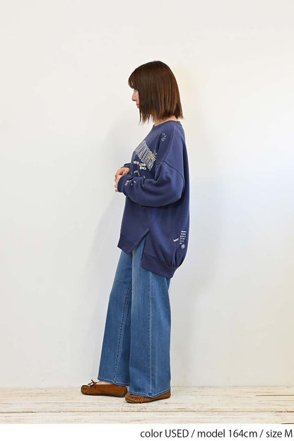 やわらかイージーワイドデニム+3cm