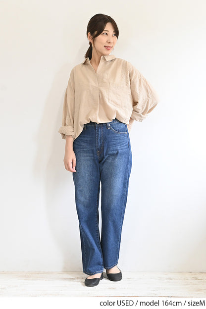 ストレートデニムパンツ
