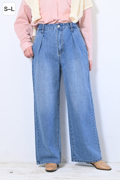 ≪SALE≫Easy Tuck Wide Pants