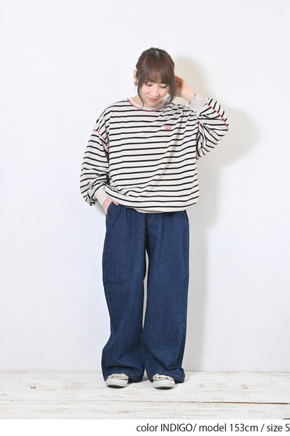 ≪SALE≫Easy Tuck Wide Pants