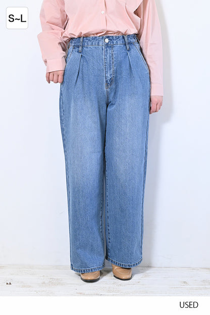 ≪SALE≫Easy Tuck Wide Pants