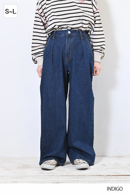 ≪SALE≫Easy Tuck Wide Pants