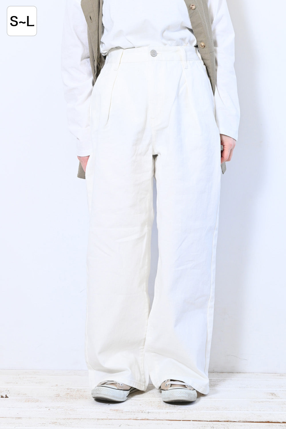 ≪SALE≫Easy Tuck Wide Pants