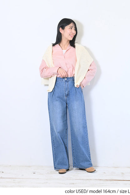 ≪SALE≫Easy Tuck Wide Pants
