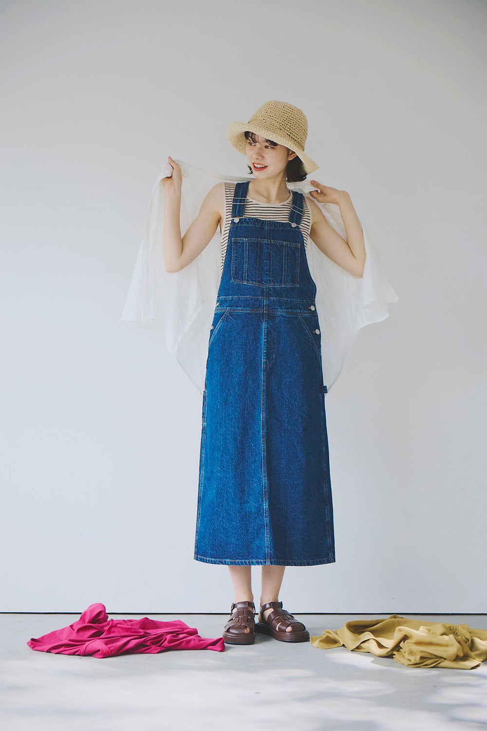 夏ルックブック掲載item】デニムジャンパースカート – HEART MARKET