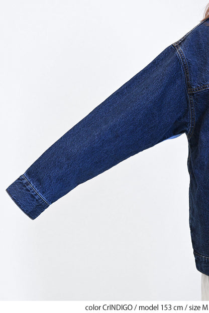 ≪SALE≫Collarless Denim Jacket ②