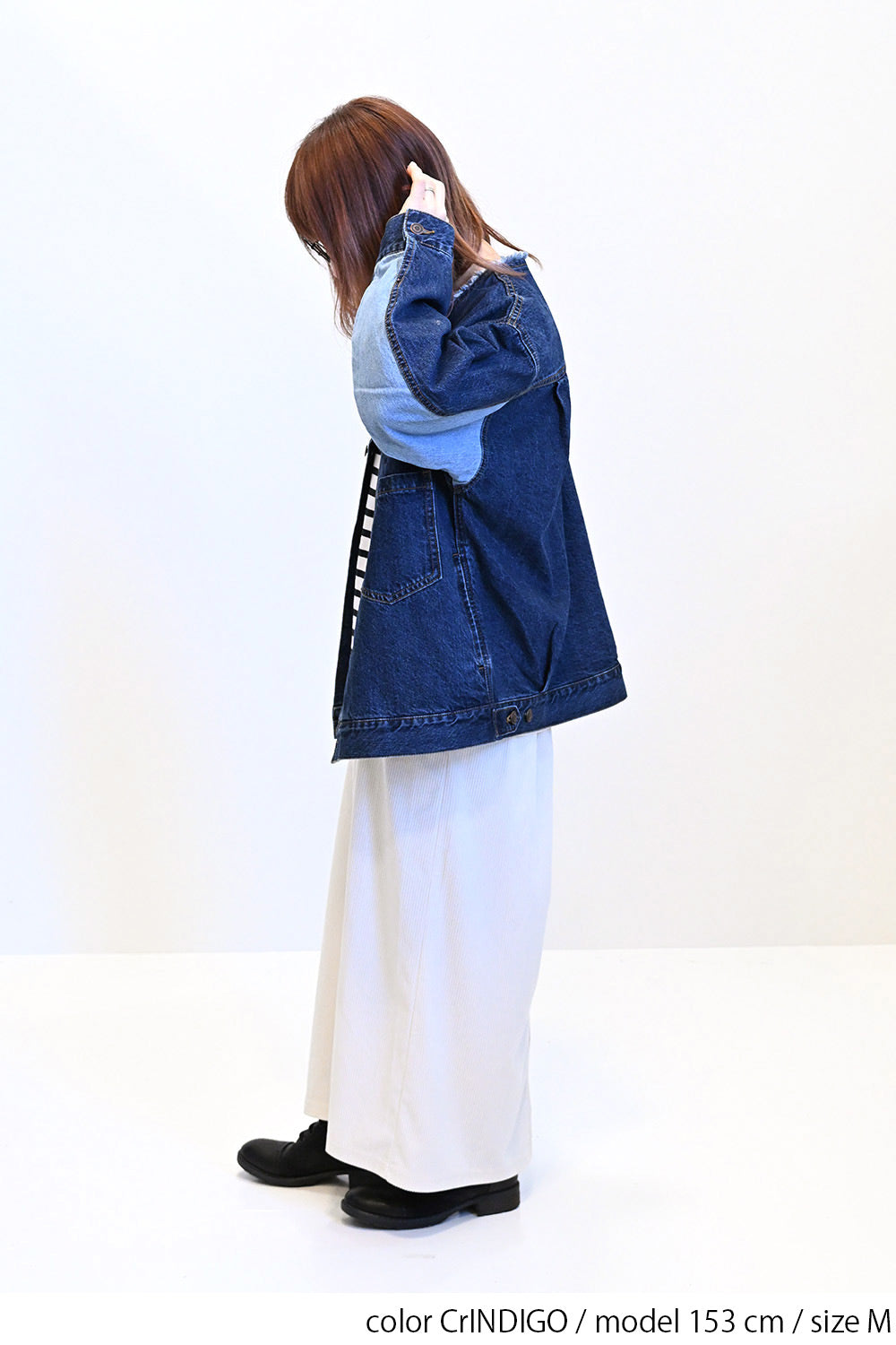 ≪SALE≫Collarless Denim Jacket ②