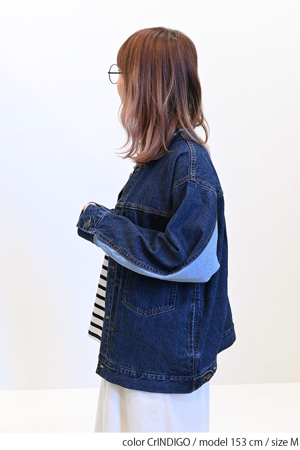 ≪SALE≫Collarless Denim Jacket ②