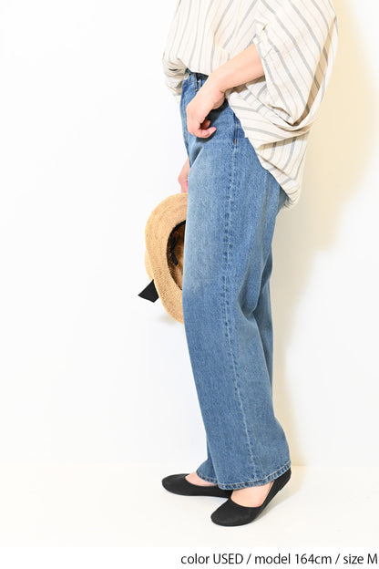 イージーストレートデニムパンツ