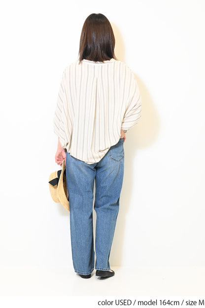 イージーストレートデニムパンツ