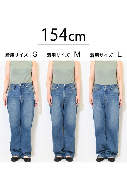 イージーストレートデニムパンツ