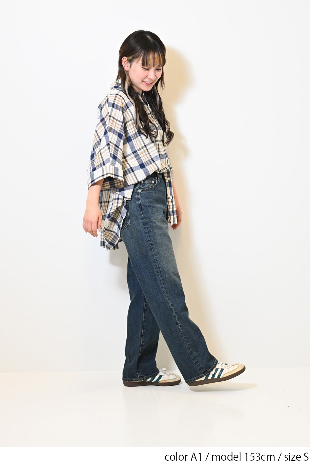 イージーストレートデニムパンツ
