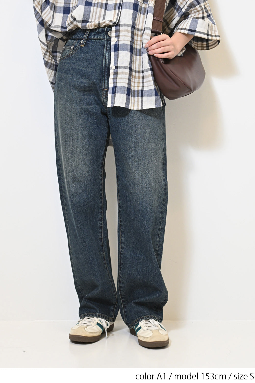 イージーストレートデニムパンツ