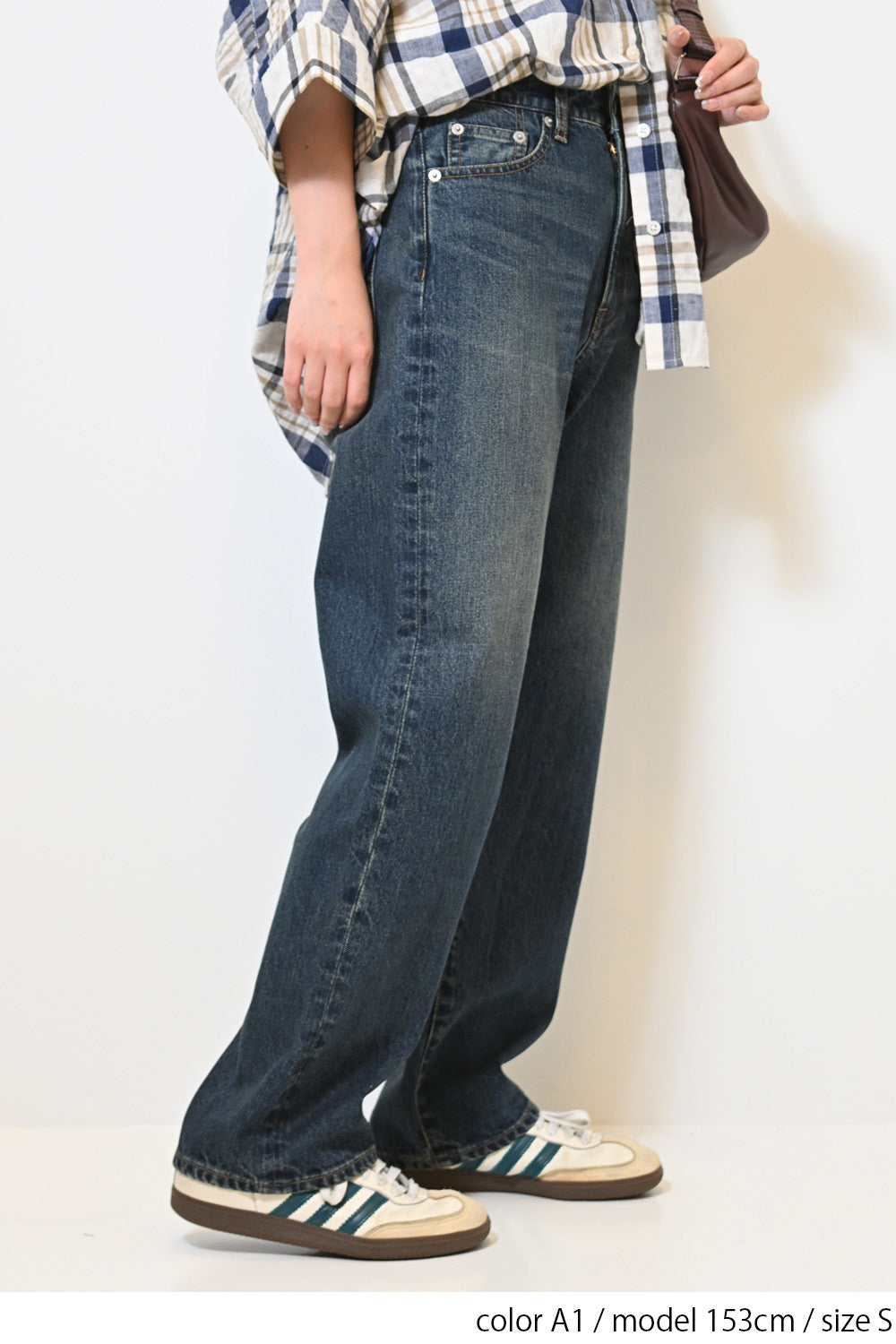 イージーストレートデニムパンツ