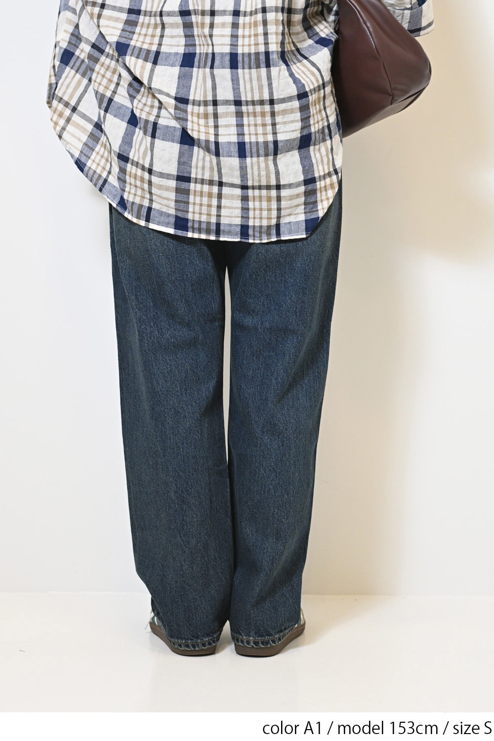 イージーストレートデニムパンツ