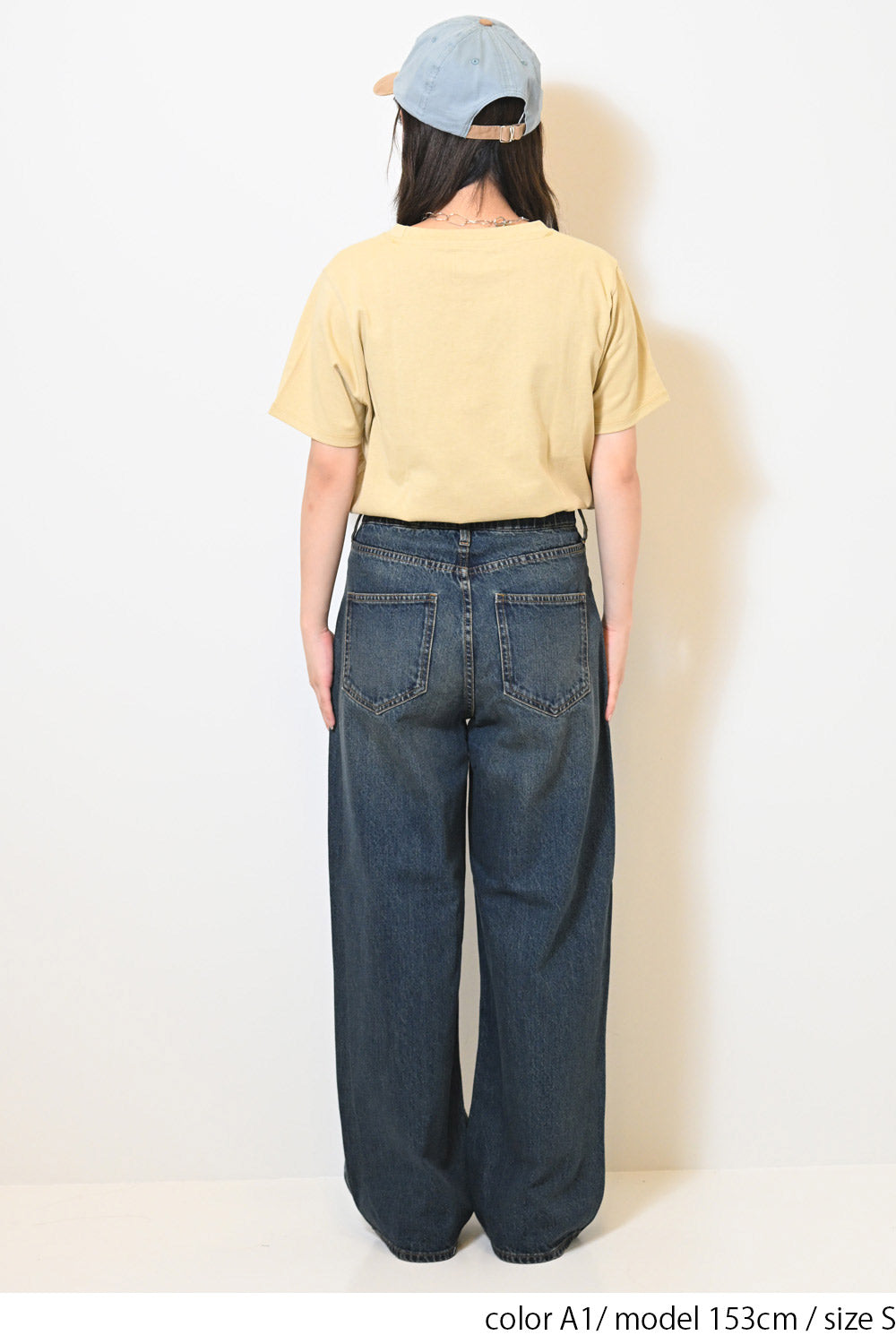 イージーストレートワイドパンツ