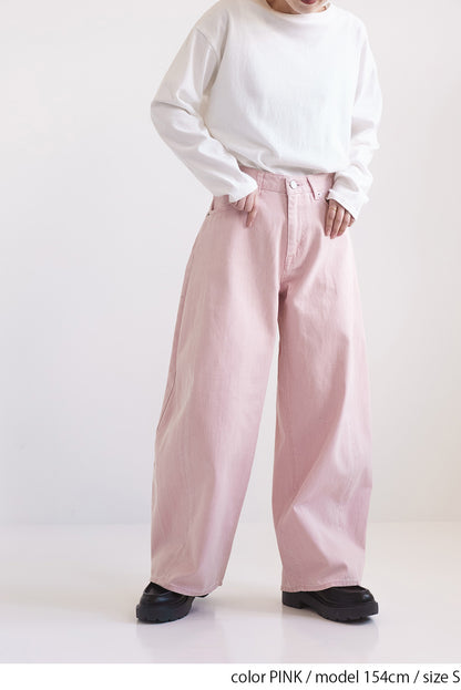 ワイドバレルパンツ