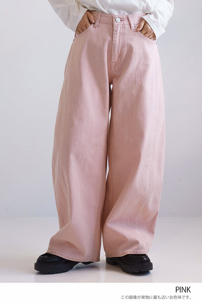ワイドバレルパンツ