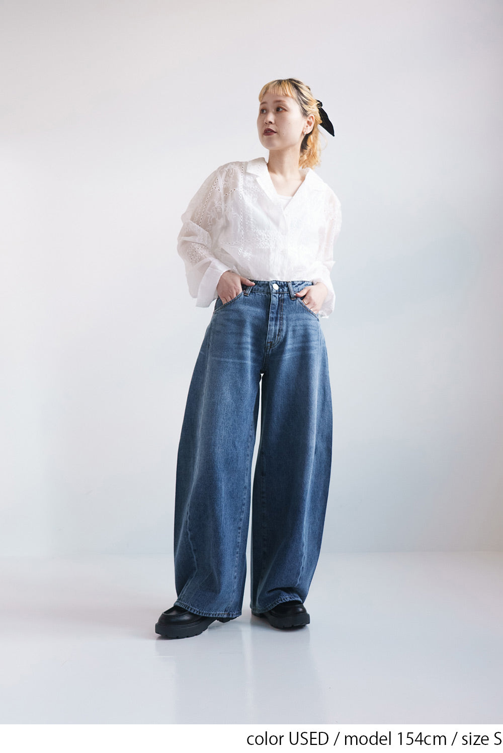 ワイドバレルパンツ