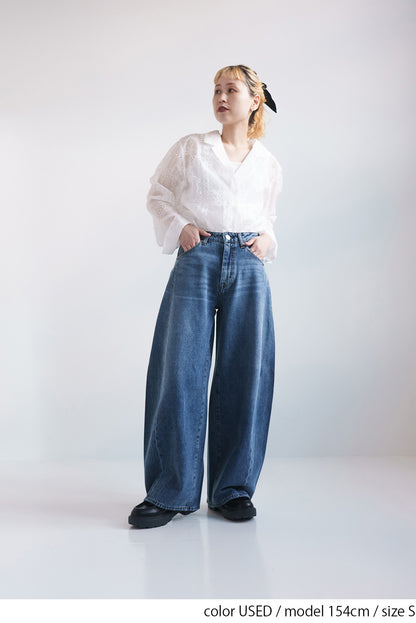 ワイドバレルパンツ