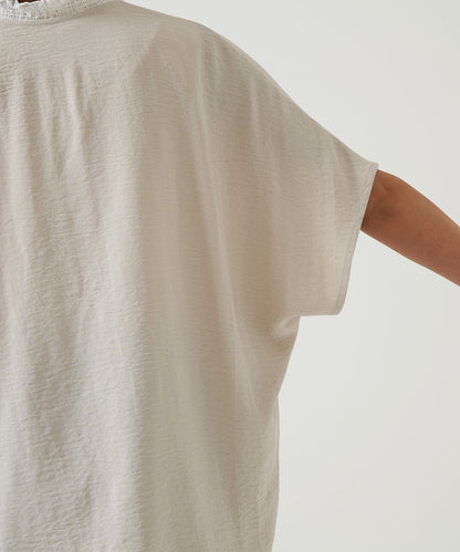 《Coming soon》Textured satin dolman cardigan