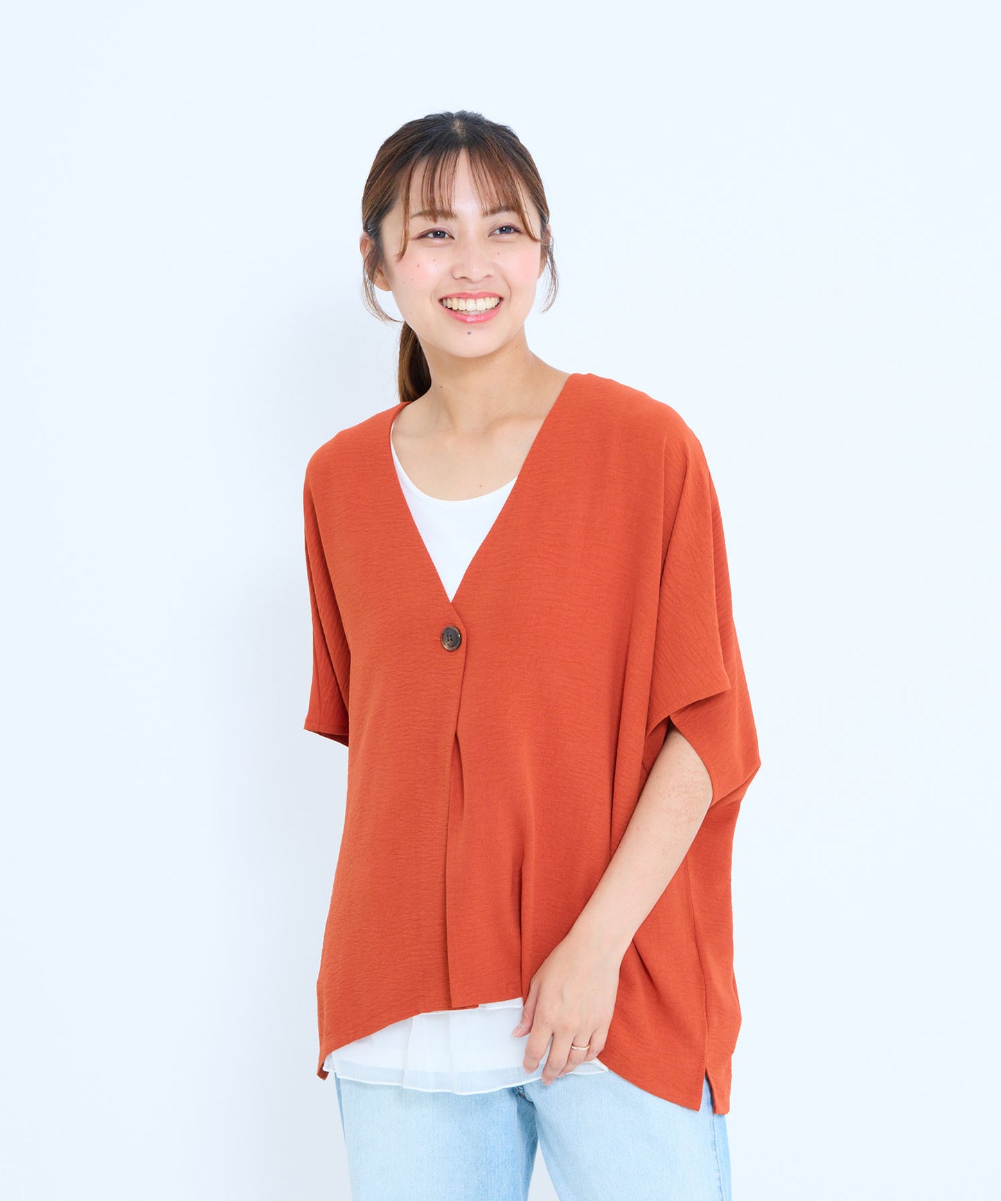 《6月30日新色入荷》【接触冷感×吸水速乾】シボサテンドルマンカーデ