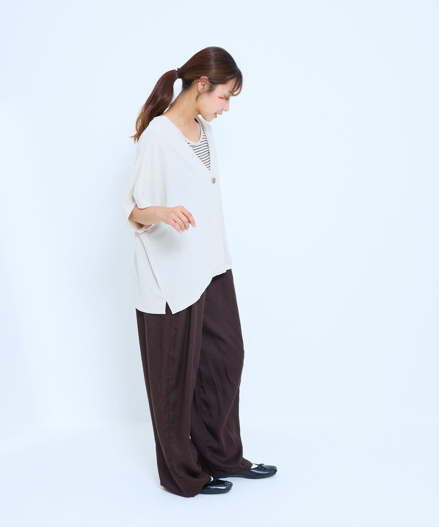 《6月30日新色入荷》【接触冷感×吸水速乾】シボサテンドルマンカーデ