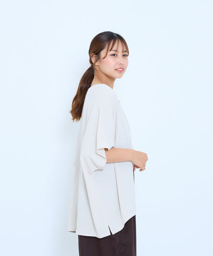《6月30日新色入荷》【接触冷感×吸水速乾】シボサテンドルマンカーデ
