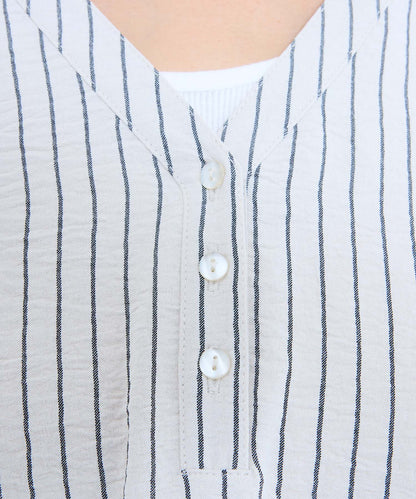 《7月6日入荷予定》【接触冷感/吸水速乾】シボサテン裾タックスキッパープルオーバー