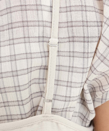 《7月22日発売》【接触冷感/吸水速乾】シボサテンバルーンキャミチュニック