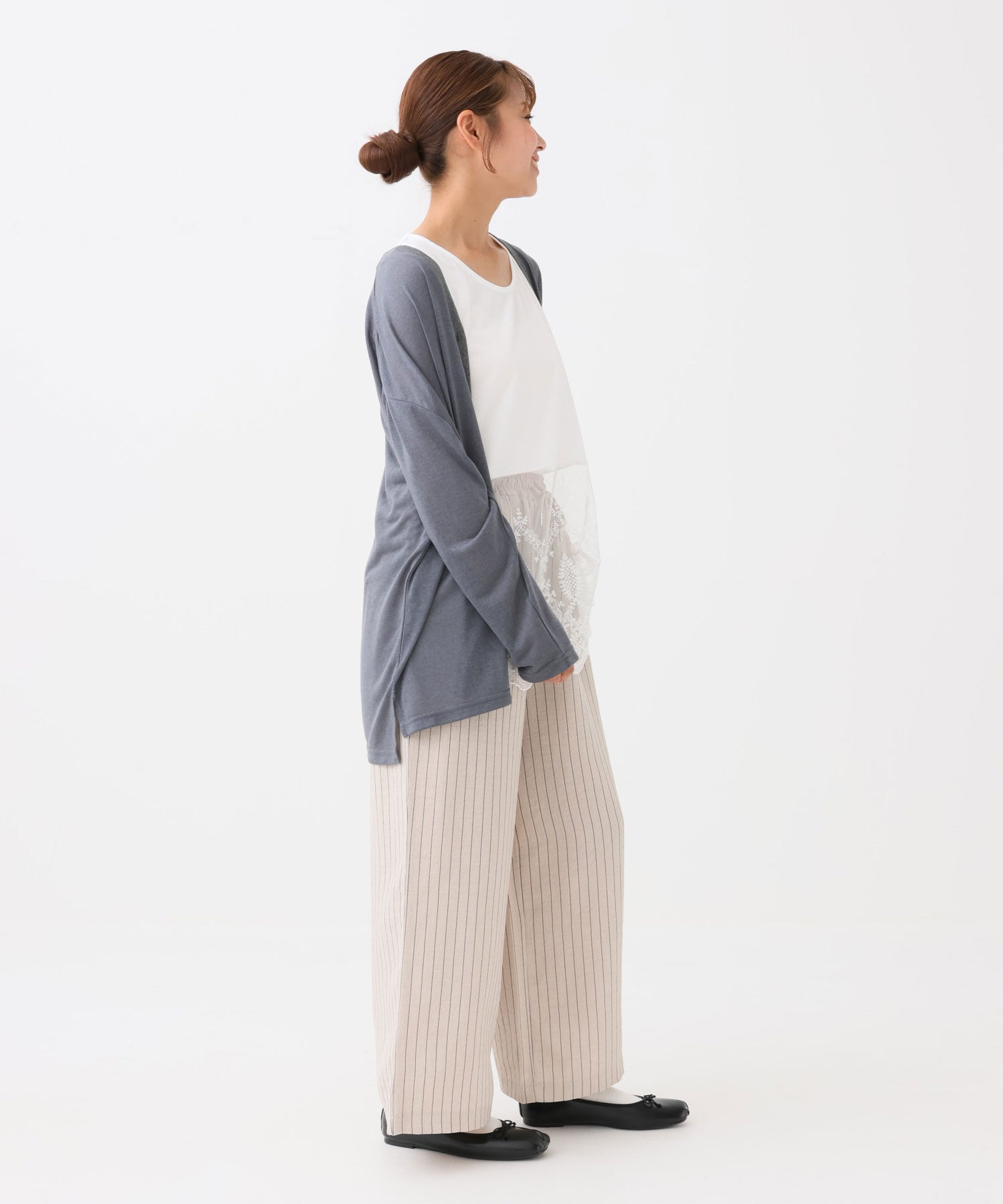 ストライプベージュ / 162cm / M