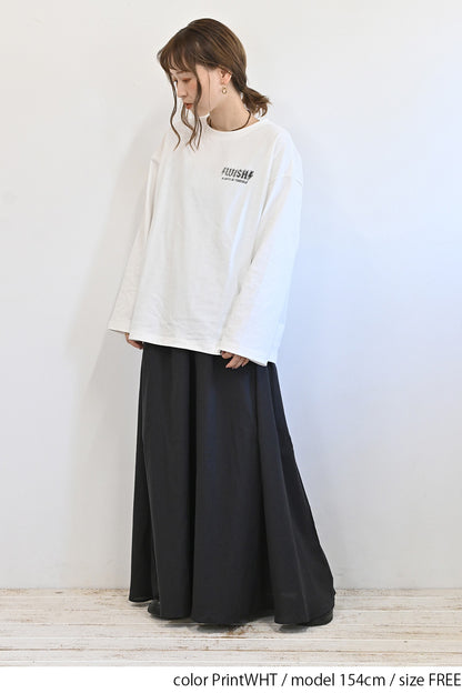 wish長袖プリントTシャツ