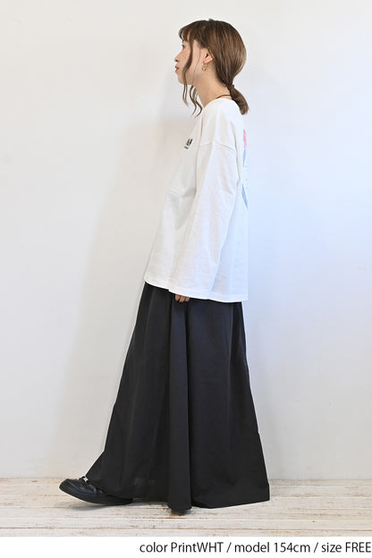 wish長袖プリントTシャツ