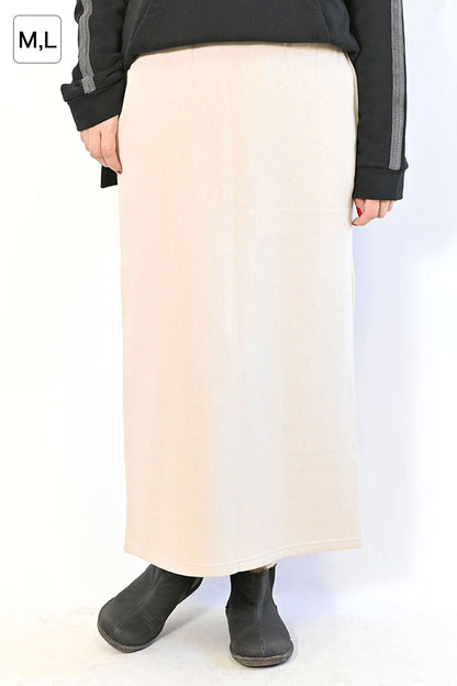 OE裏起毛ロングスカート